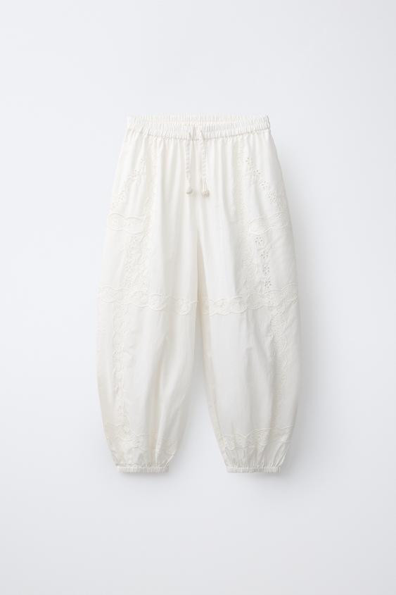 EMBROIDERED LACE BLOOMERS | Zara US