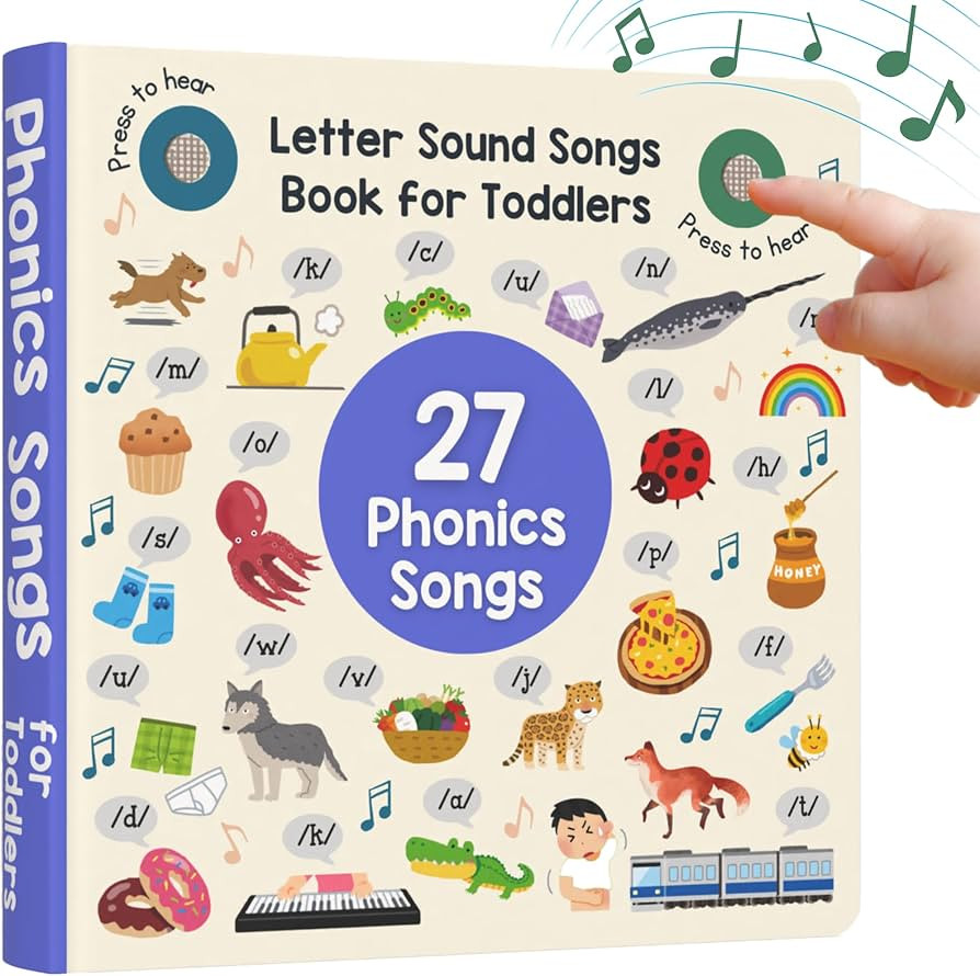 LEARNING BUGS Phonics Songs Book, 26 Letter Sound Songs, Preschool & Kindergarten Learn to Read f... | Amazon (US)