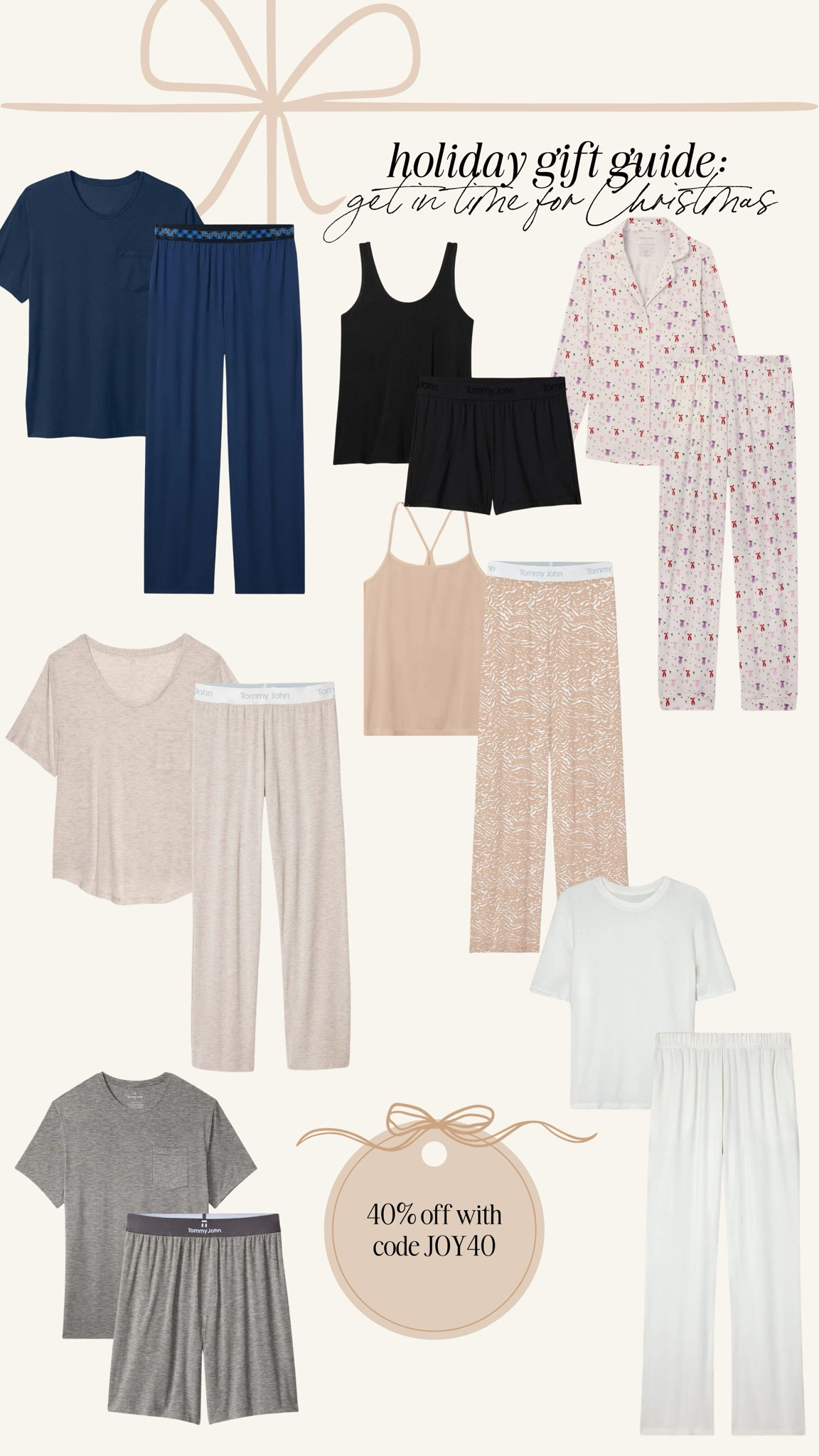 40% off with code JOY40 order today for Christmas eve delivery 

#LTKSaleAlert