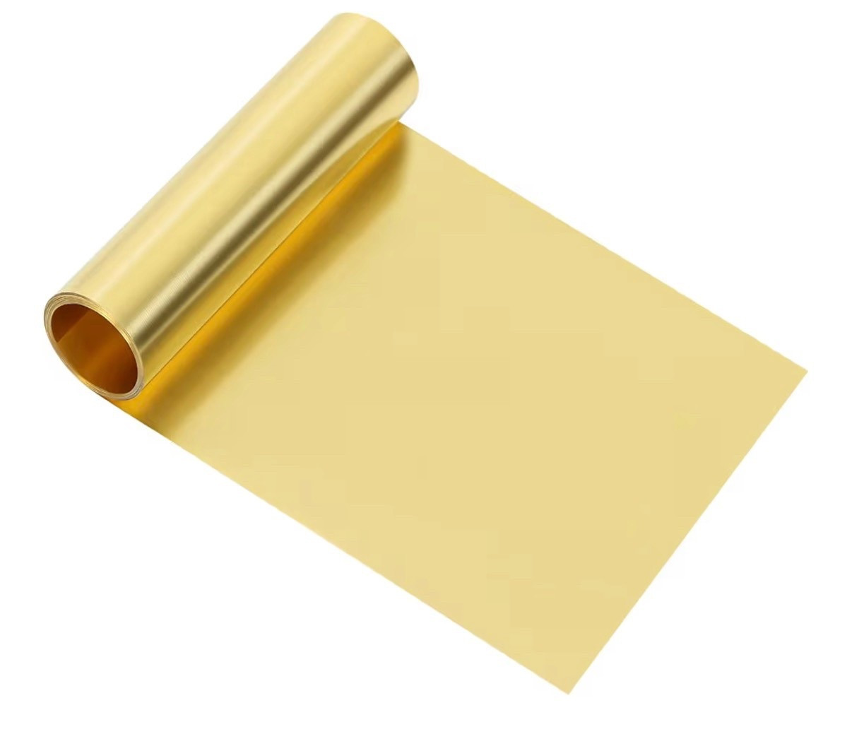 Brass sheet roll for making embossed brass ornaments 