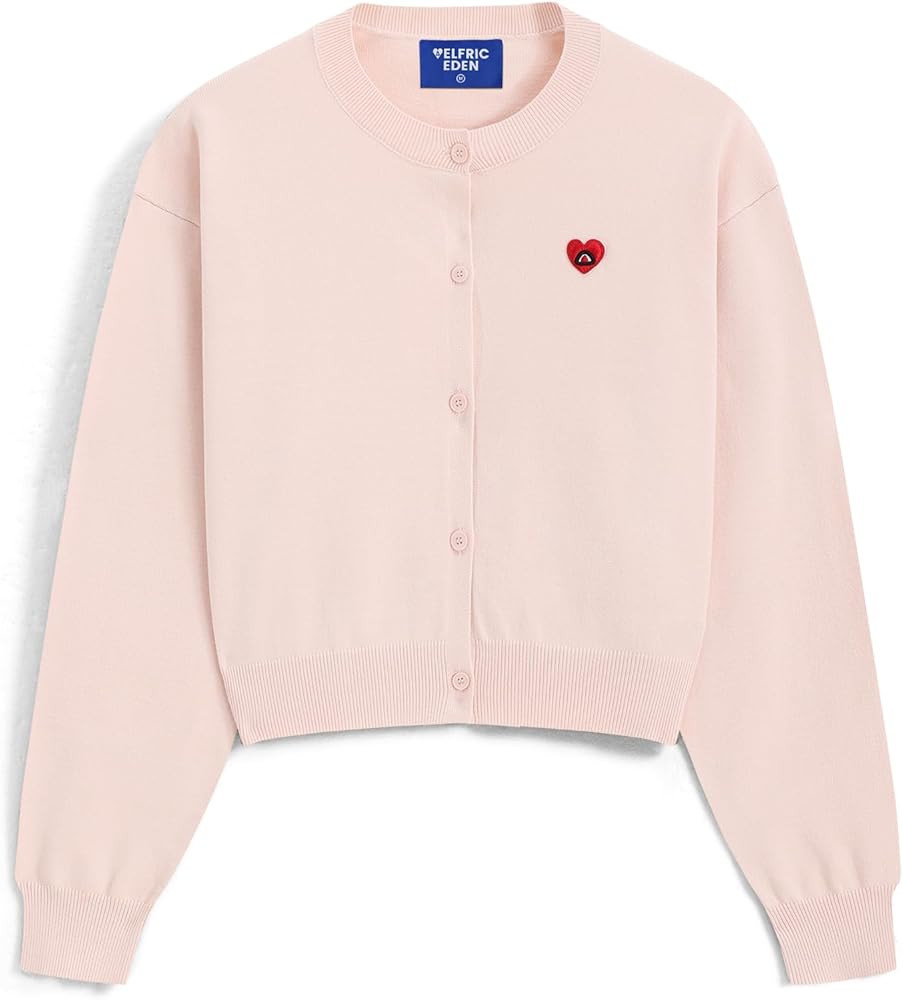 Aelfric Eden Cropped Cardigan Sweaters for Women Lightweight Open Front Cardigans Long Sleeve Cre... | Amazon (US)