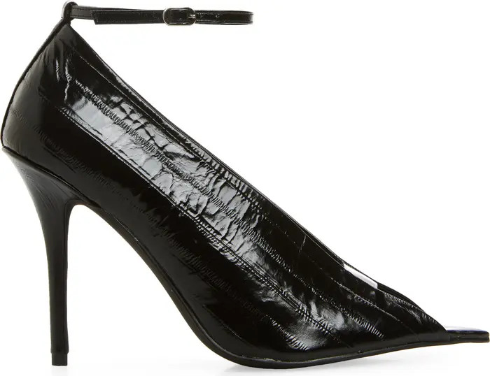 Jeffrey Campbell Inherit Ankle Strap Pointed Peep Toe Sandal (Women) | Nordstrom | Nordstrom