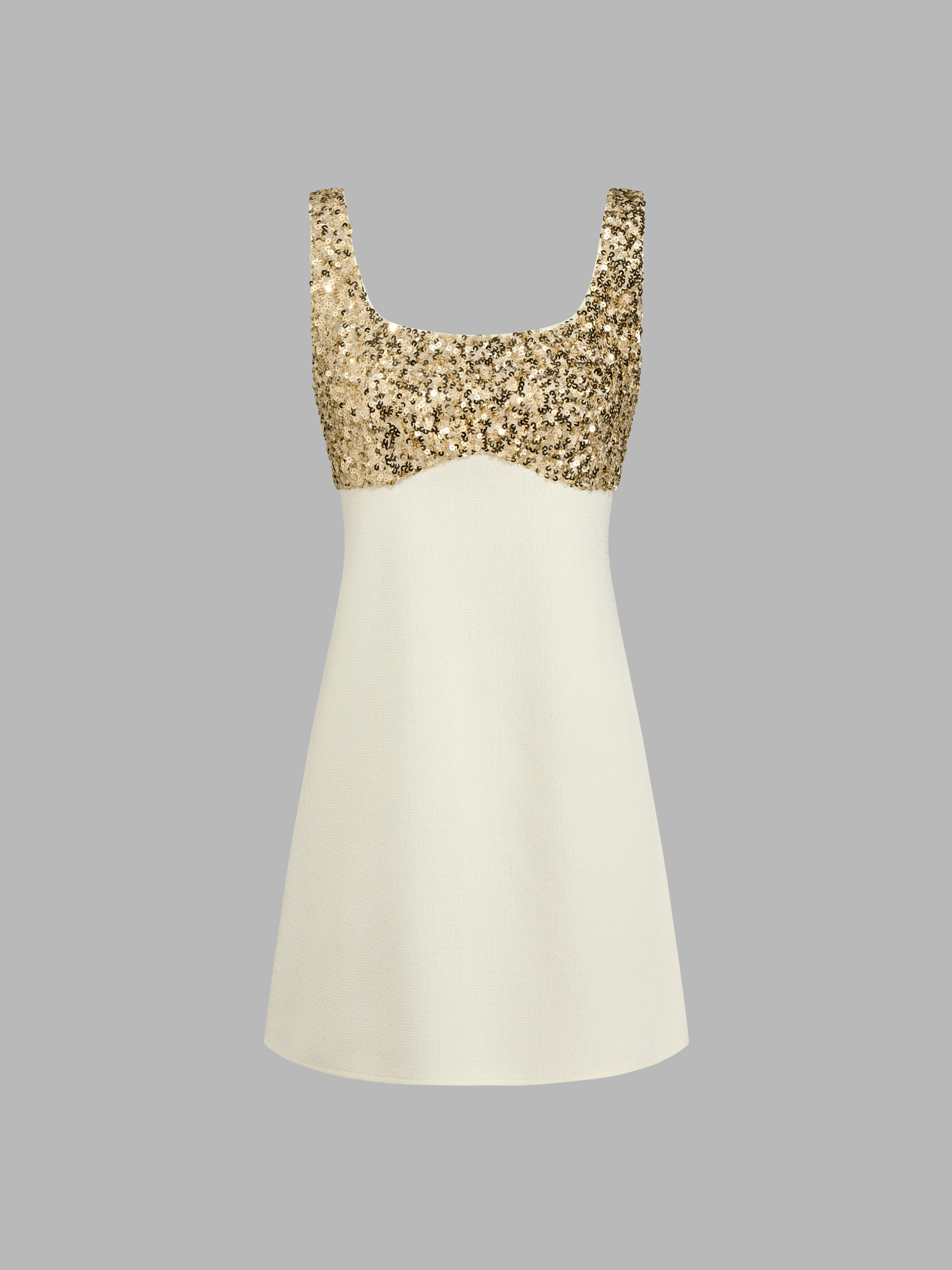 U-neckline Sequin Patched Mini Cami Dress | Cider