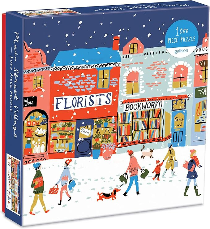 Galison Main Street Village 1000Pc Puzzle, Multicolor | Amazon (US)