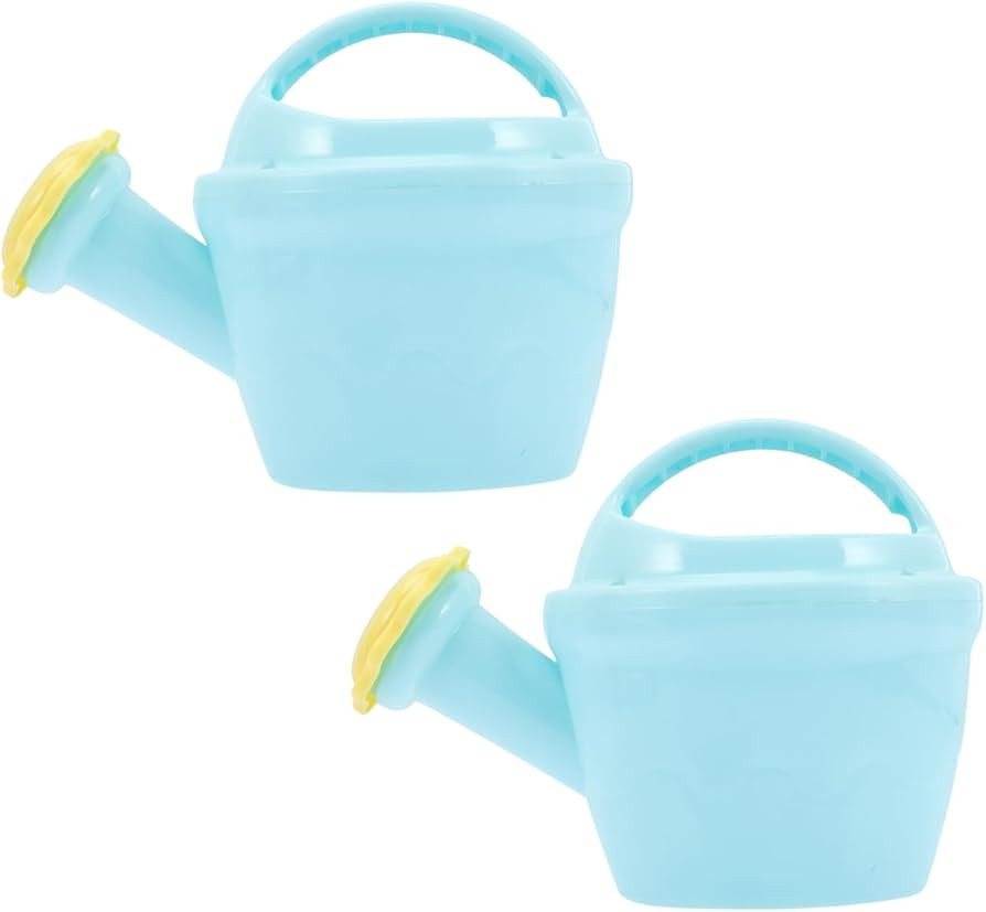 STOBOK 2Pcs Kids Watering Cans – Sky-Blue Plastic Gardening Tools for Toddlers, Water Kettles T... | Amazon (US)