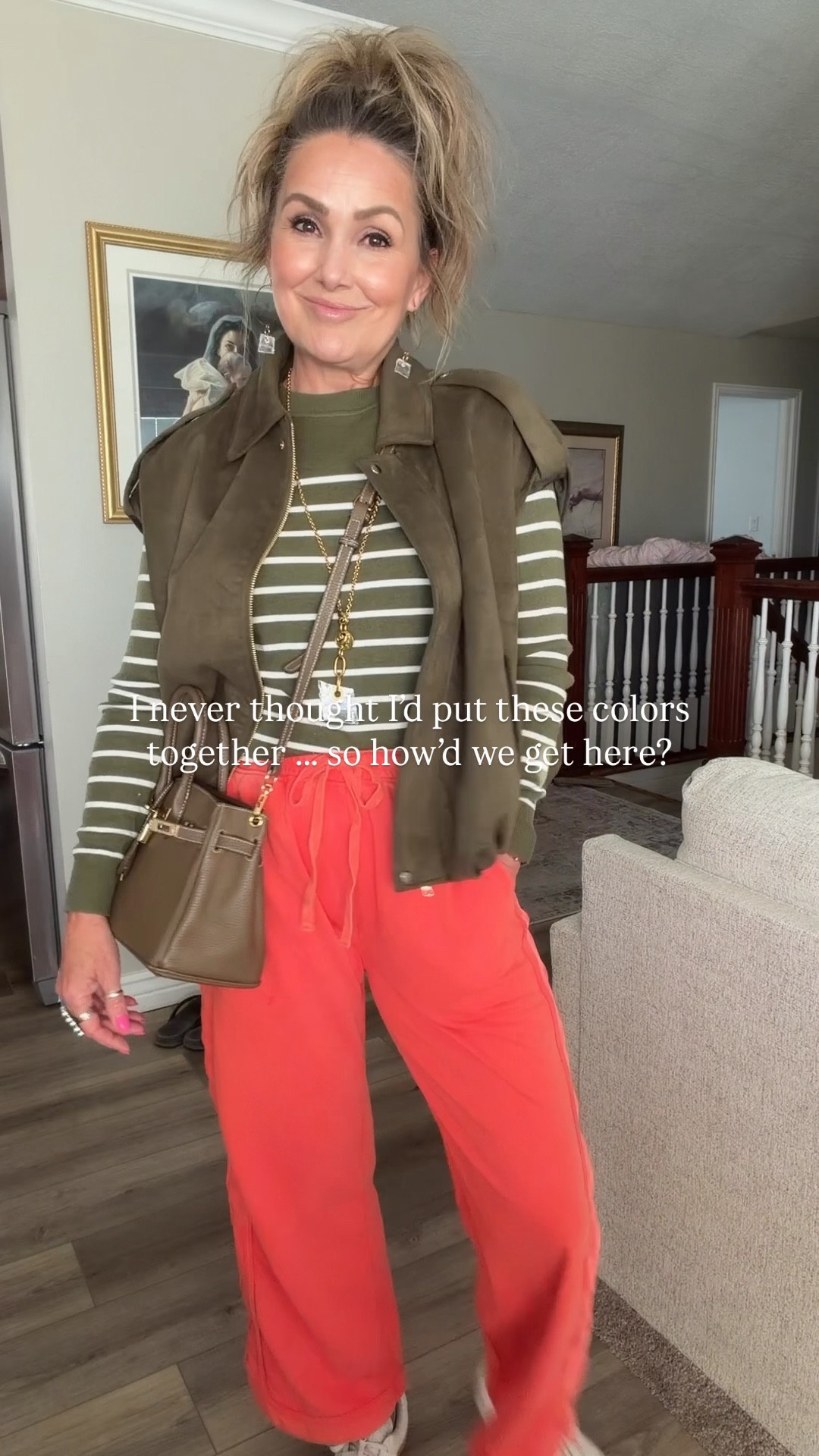 Putting unexpected colors together for a cute and casual spring outfit. 

#WomenOver50
#SpringOutfitIdeaIdeas
#StyleOver40

#LTKgrwm #LTKOver40 #LTKootd