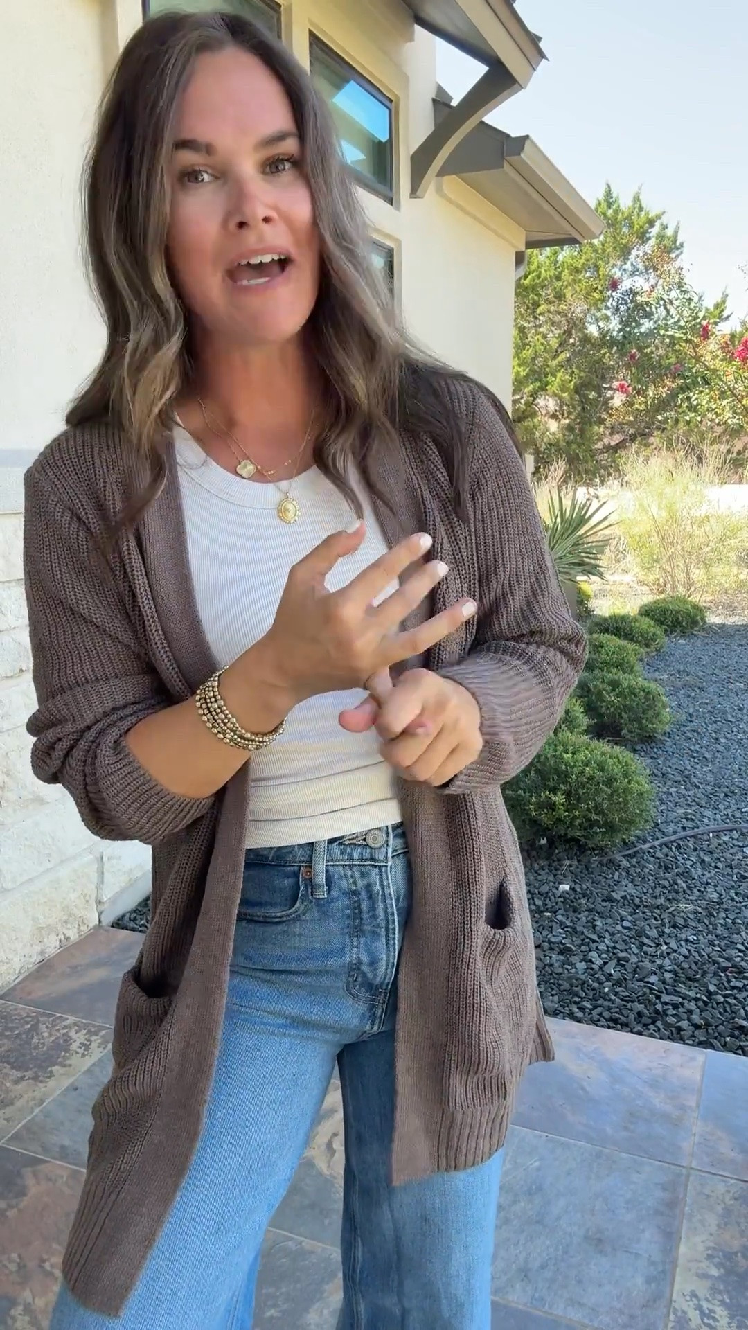 Cannot get over this Old Navy cardigan! Gives Madewell vibes for a fraction of the price. The perfect chocolate brown knit to layer over simple basics. Use code EXTA for 30% off!

#LTKSaleAlert #LTKmomlife #LTKootd