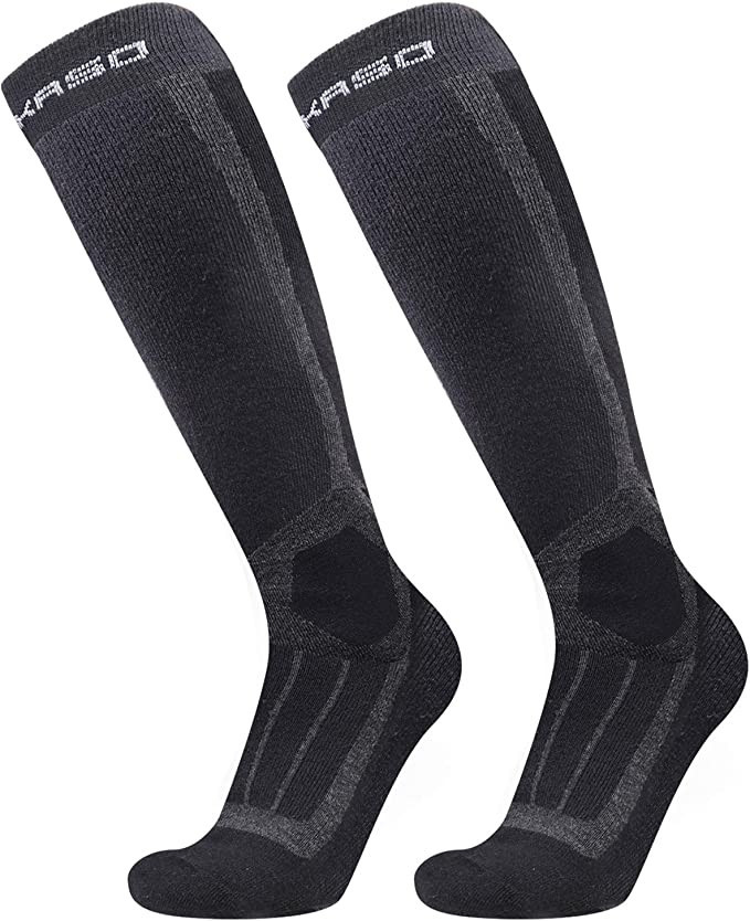 1 Pair AKASO Warm Wool Ski Socks Mens Women Hiking Socks, Merino Snowboard Socks for Skiing Outdo... | Amazon (US)