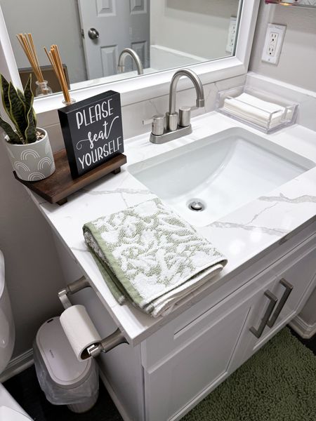 Bathroom decor // bathroom makeover // bathroom refresh // bathroom counter decor // home decor // bathroom // bathroom design // home decor // 



#LTKhome #LTKfindsunder50 #LTKstyletip