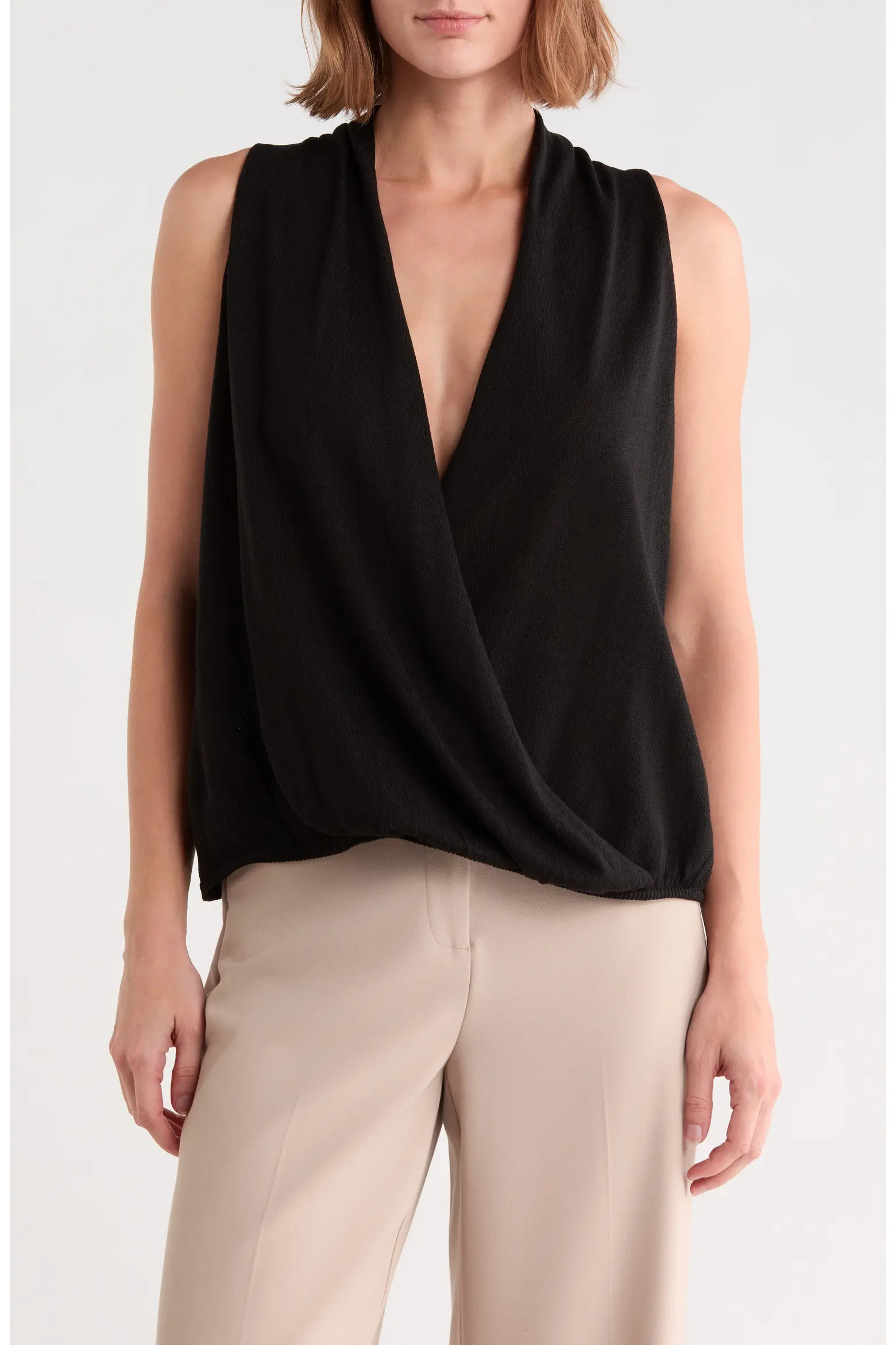 MAX STUDIO Drape Front Top (Women) | Nordstromrack | Nordstrom Rack
