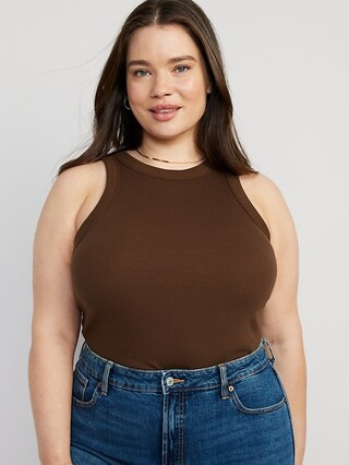 Rib-Knit Cropped Tank Top for Women | Old Navy (US)