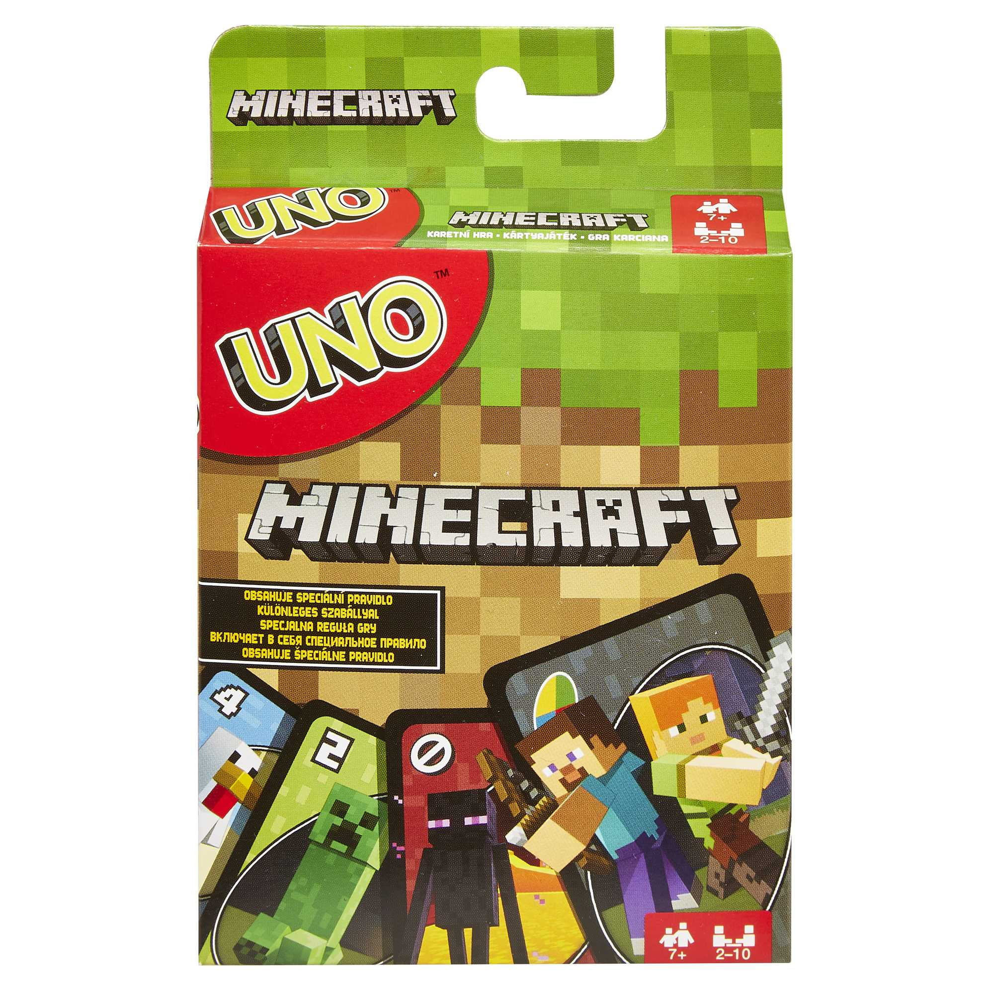 UNO Minecraft Card Game for Kids & Family, 2-10 Players, Ages 7 Years & Older | Walmart (US)