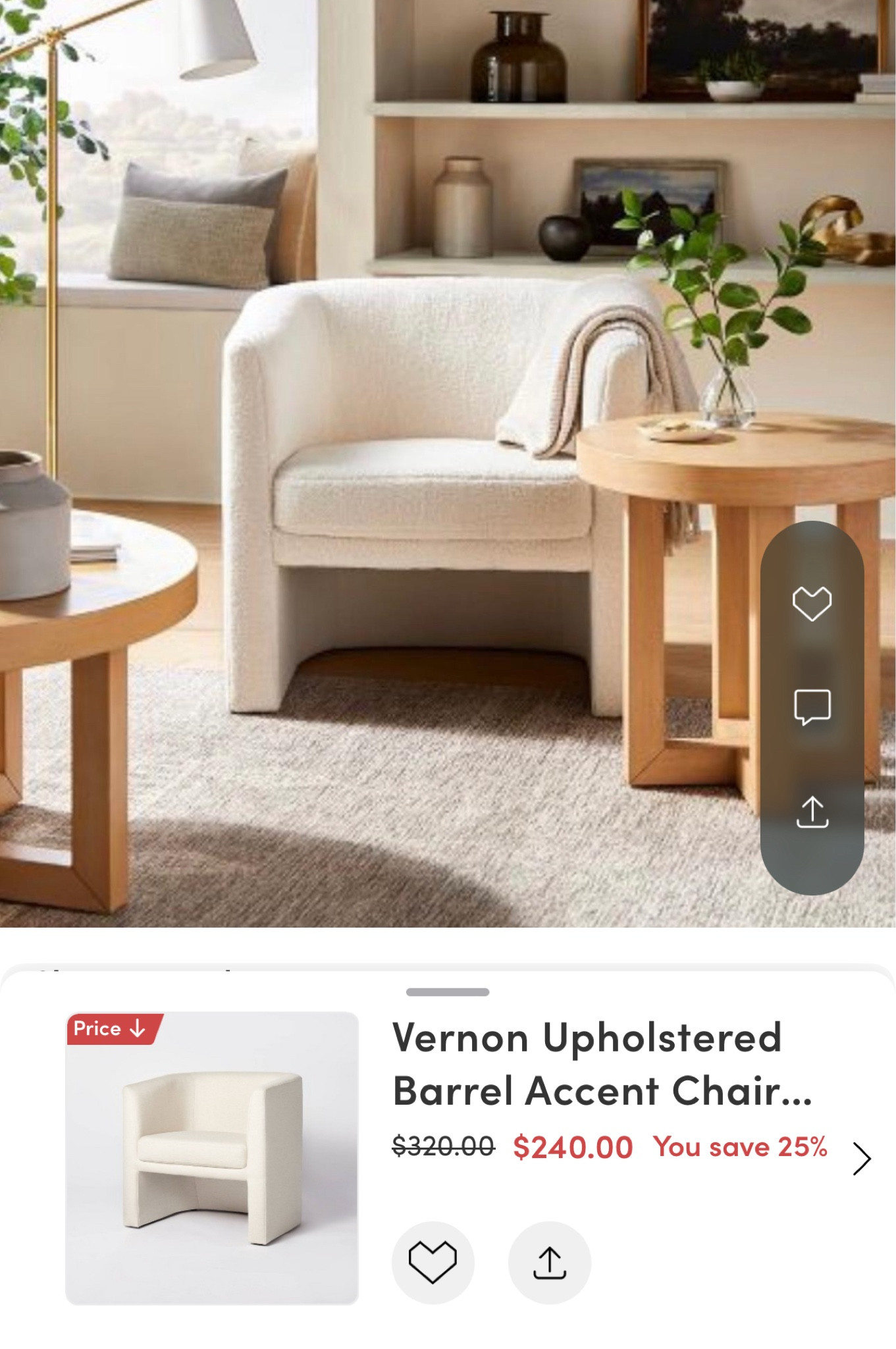 My sherpa barrel chair is on sale! 🚨
Shop it below 👇 

#LTKHome #LTKSaleAlert