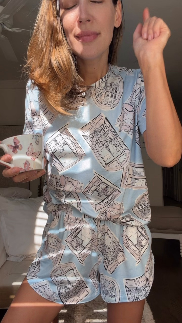 Wearing a small - LOVE these jersey pajamas, great fit