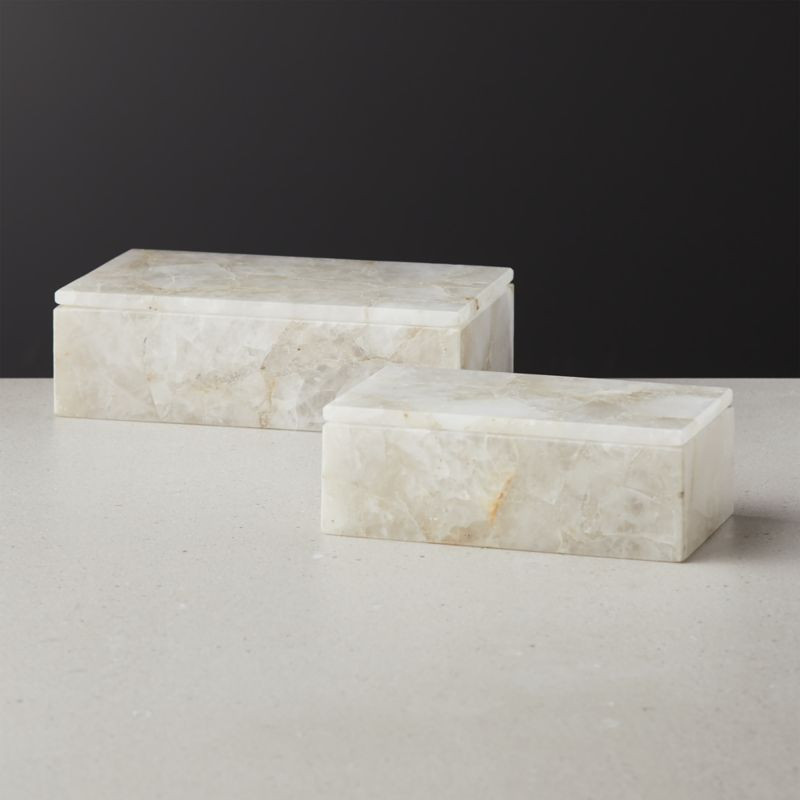 Celeste Quartz Boxes | CB2 | CB2