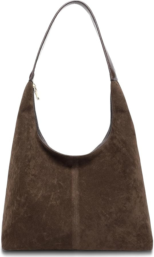 Suede Bag for Women,Suede Tote Bag,Suede Hobo Bags,Suede Handbag,Suede Slouchy Shoulder Bag | Amazon (US)
