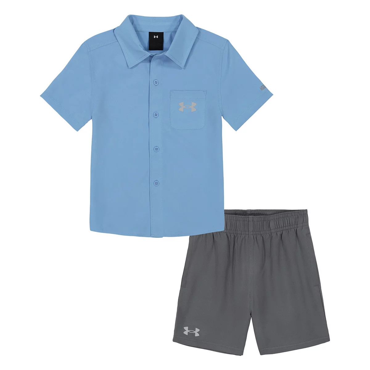 Boys 4-7 Under Armour UPF Short Sleeve Button-Up Shirt & Shorts Set | Kohl's