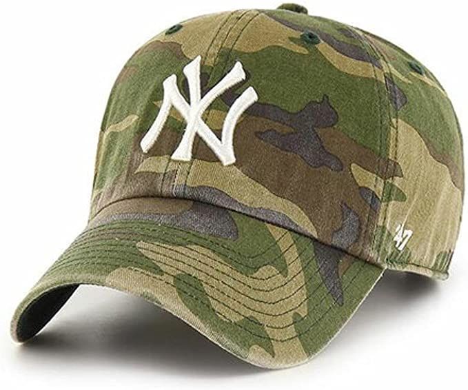 Amazon.com: 47' New York Yankees Camo Adjustable Clean Up Cap : Sports & Outdoors | Amazon (US)