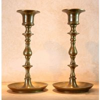 Mid-Century Brass Candlestick Holders | Etsy (US)