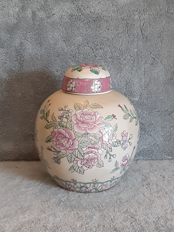 Asian Ginger Jar / Urn  Ginger Jar Floral Theme | Etsy | Etsy (US)