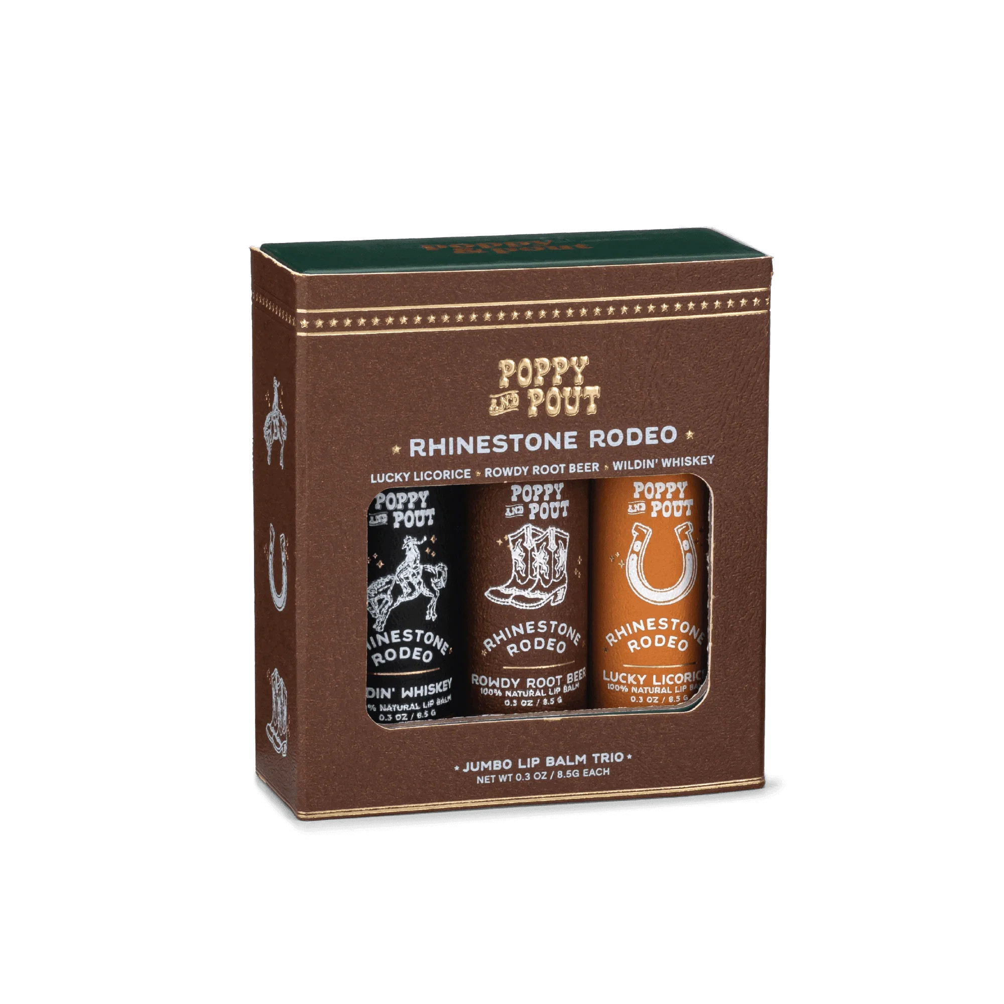 Rhinestone Rodeo Lip Balm Trio | Lip Balm Gift Set | Poppy & Pout