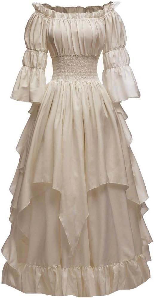 Abaowedding Women's Gothic Witch Dress Medieval Renaissance Costume Victorian Dress | Amazon (US)