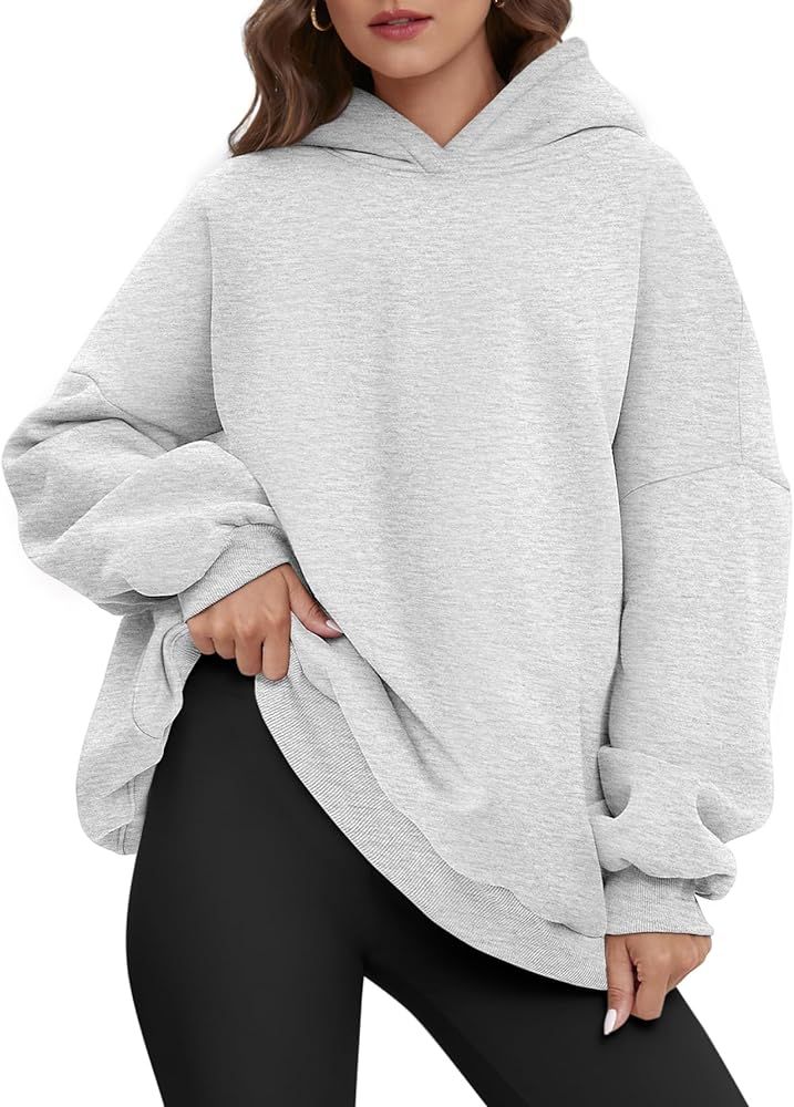 ATHMILE Hoodies for Women Oversized Sweatshirt Plus Size Sweaters Fall Clothes 2023 Outfits Fleec... | Amazon (US)