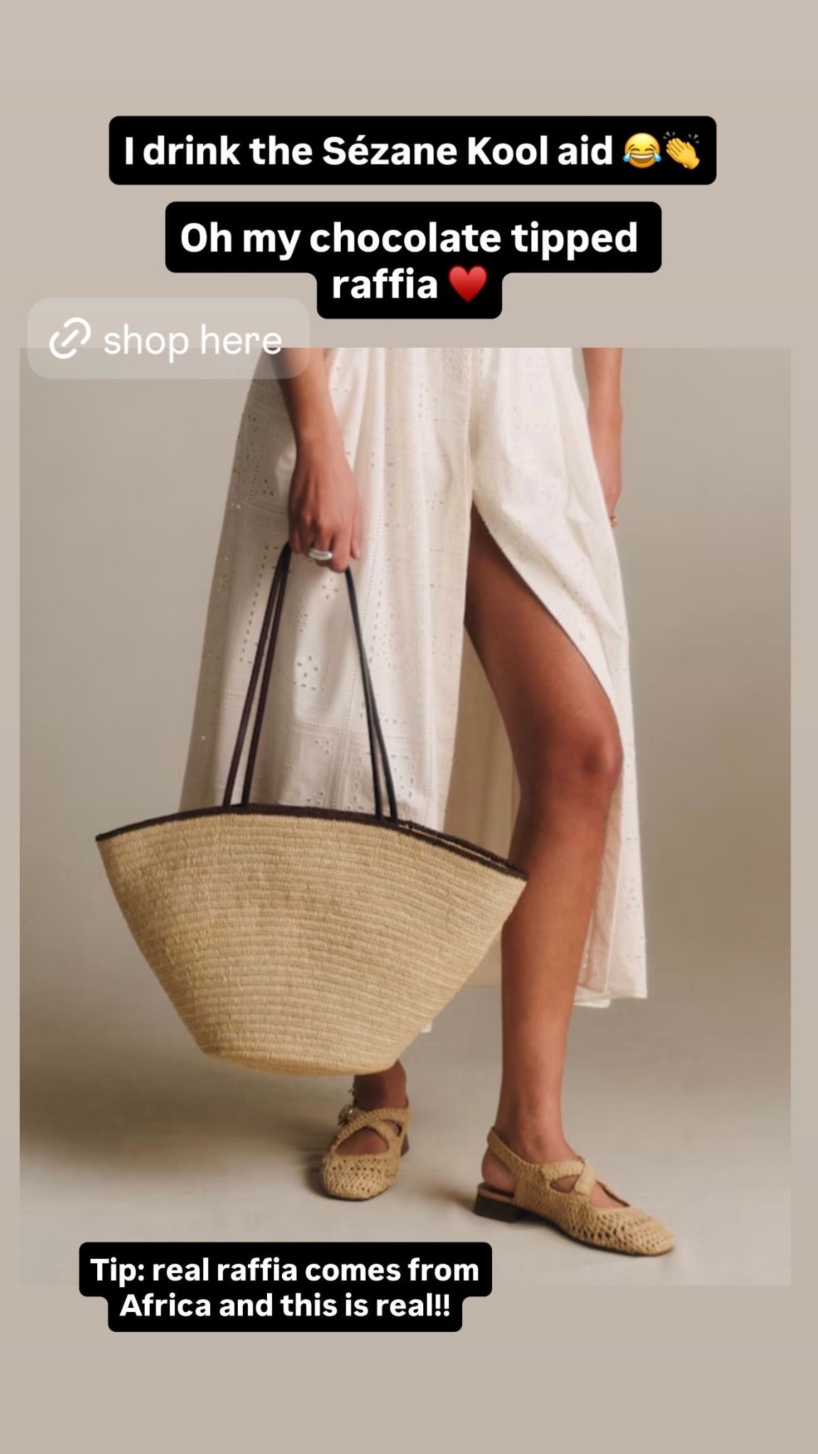 Chocolate tipped raffia bag great for spring and summer. This is real raffia from Madagascar and not straw which falls apart. Perfect for beach and pool! 

#LTKTravel #LTKOver40 #LTKootd