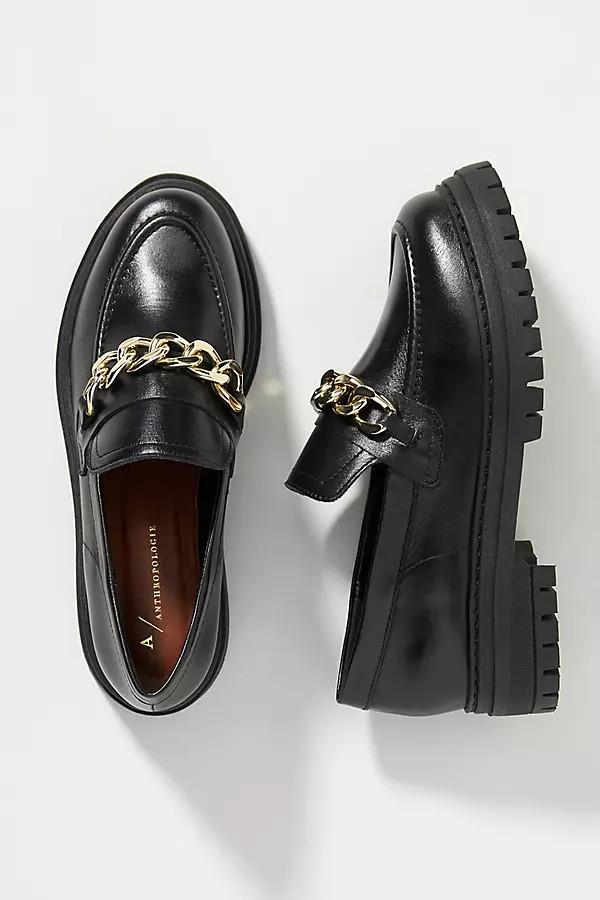 Lug Sole Platform Loafers By Anthropologie in Black Size 5 | Anthropologie (US)
