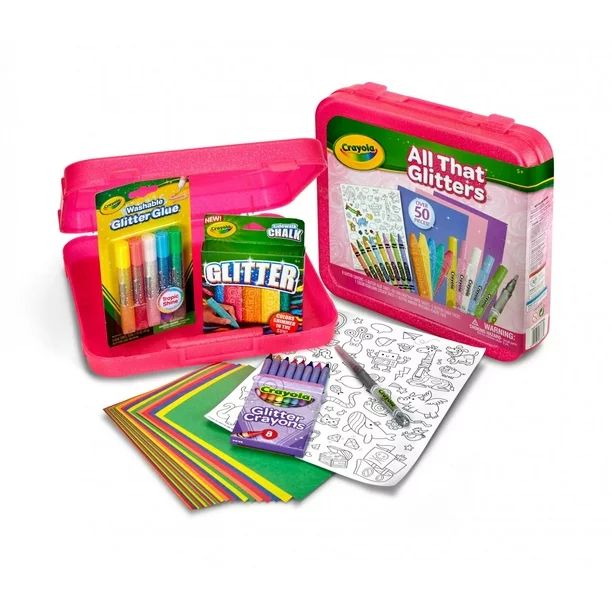 Crayola All That Glitters Art Multifunctional Set, 50 Pieces, Beginner Child | Walmart (US)