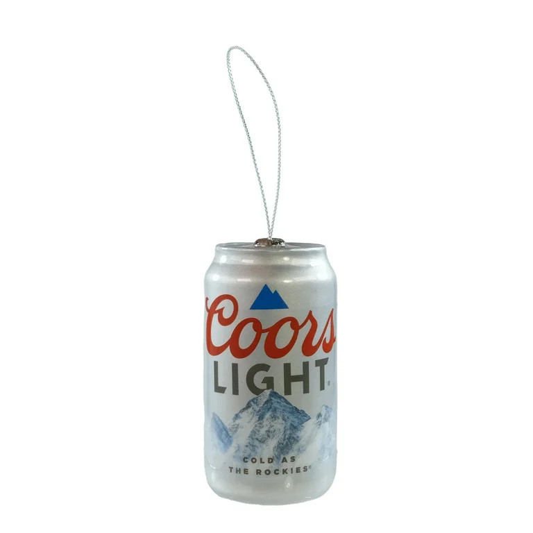 Coors Light Can Decoupage Christmas Ornament, Silver, Plastic, By Ruz | Walmart (US)