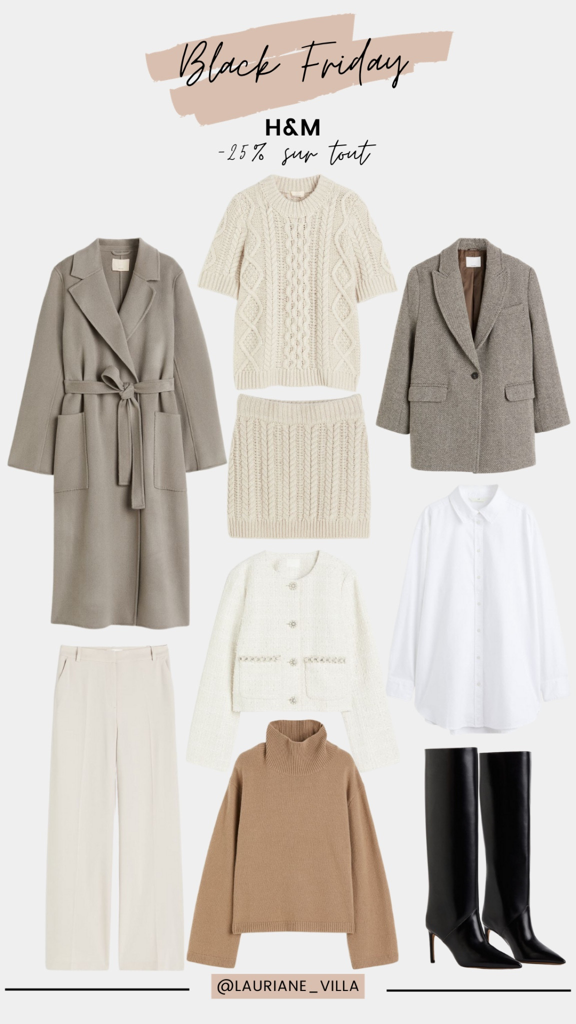 BLACK FRIDAY 2023
H&M
-25% sur tout 

#LTKCyberSaleFR #LTKCyberWeek #LTKsalealert
