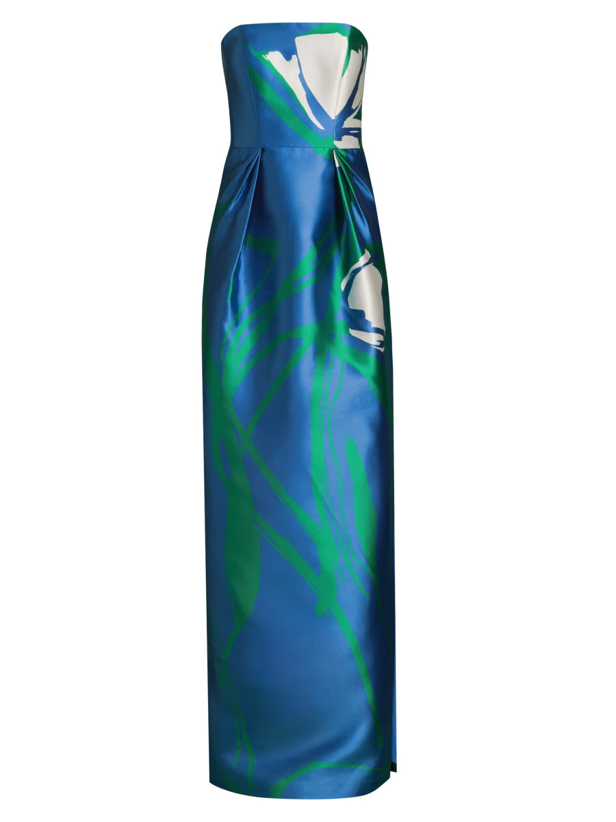 Marisol Strapless Mikado Column Gown | Saks Fifth Avenue