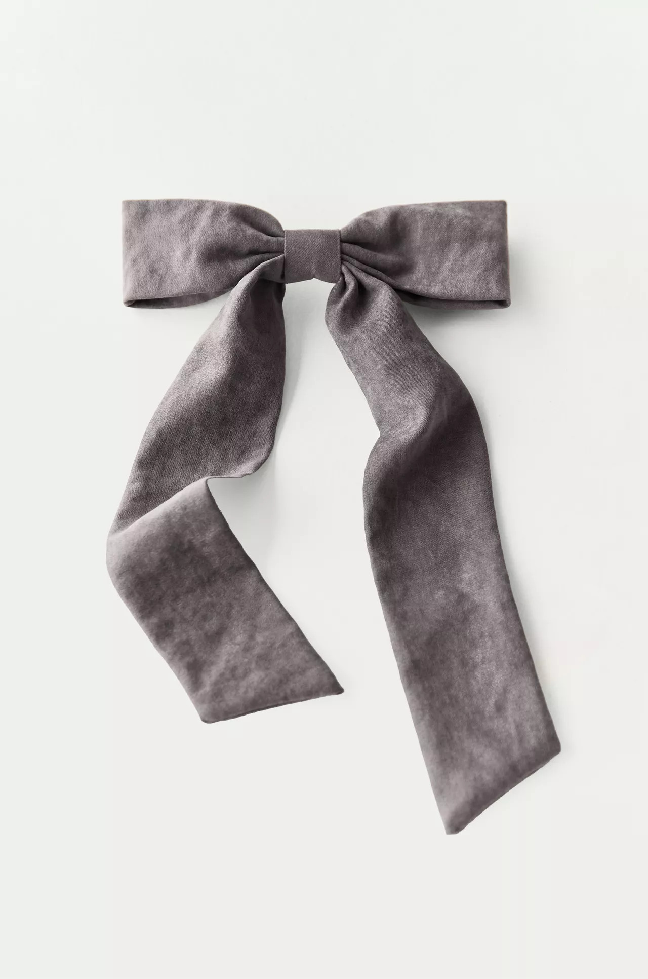 Faux suede bow hair clip | PULL and BEAR UK