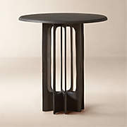 Titus Round Blackened Cast Aluminum Side Table + Reviews | CB2 | CB2