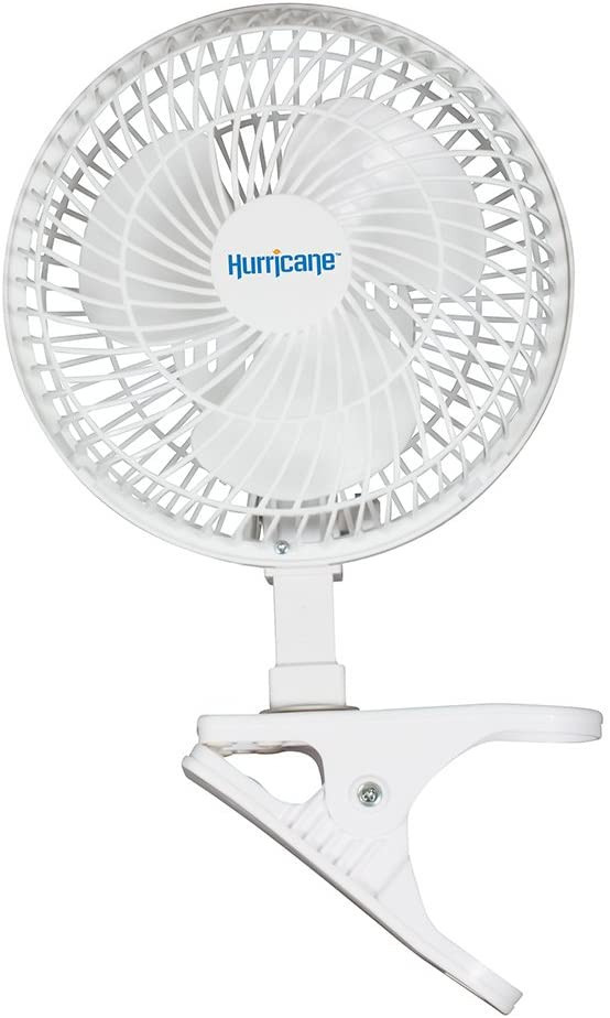 Hurricane Classic 6 Inch Clip Fan - Portable Fan with Strong Clamp, Two Speed Settings, and Adjus... | Amazon (US)