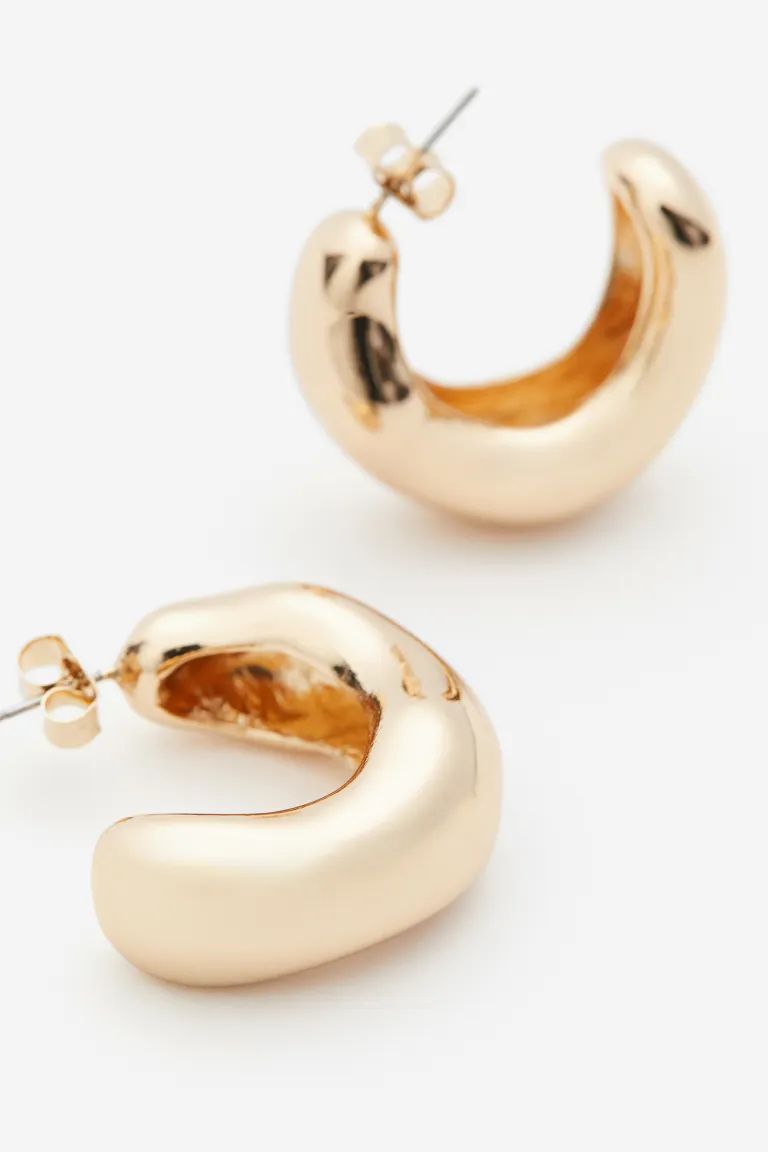 Hoop Earrings - Gold-colored - Ladies | H&M US | H&M (US)