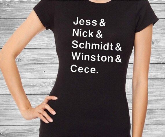 New Girl TV Show Tshirt - New Girl Show - Jess Nick Schmidt & Cece Winston | Etsy (US)