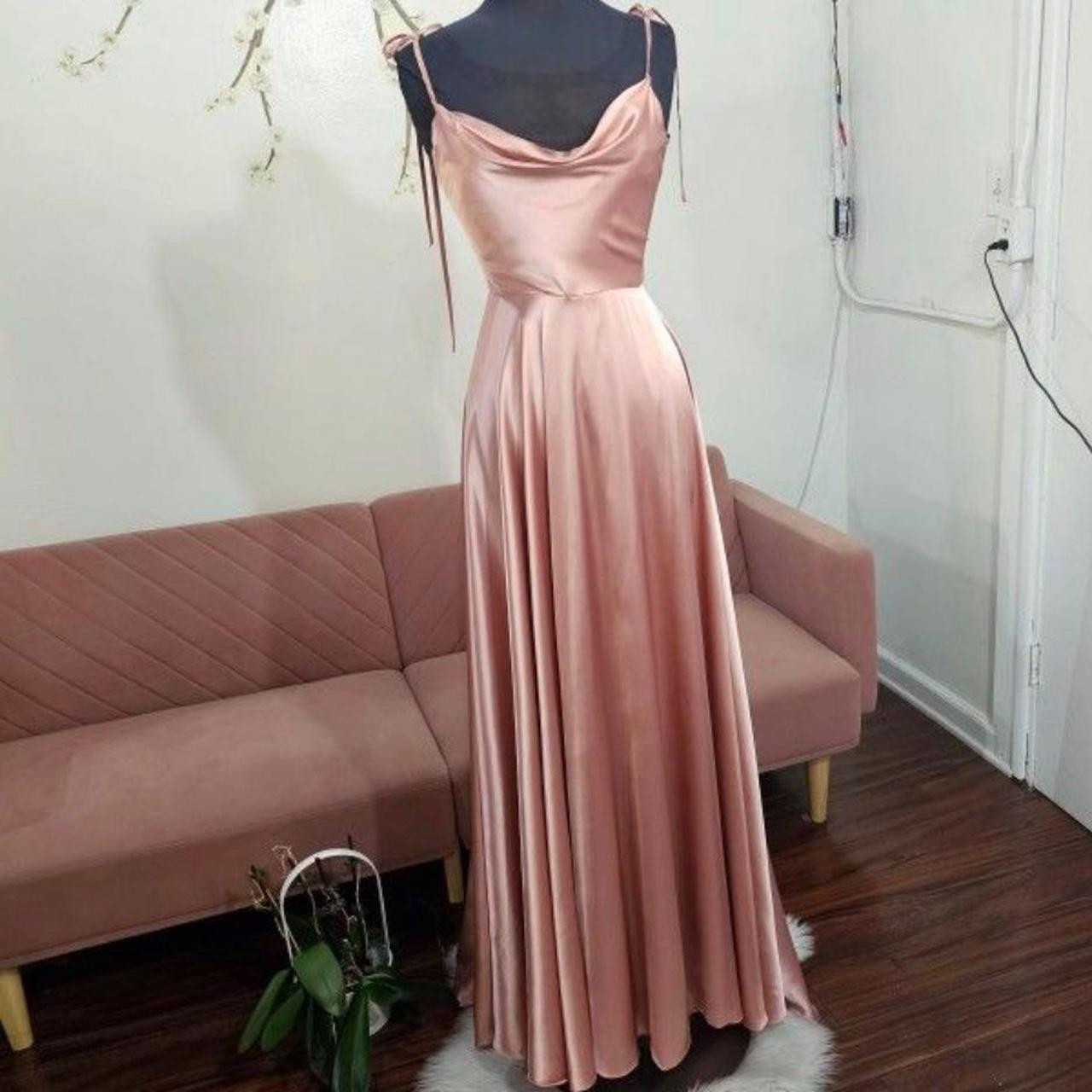 Pink Rose Women's A-line Dress - Pink - S | Depop US
