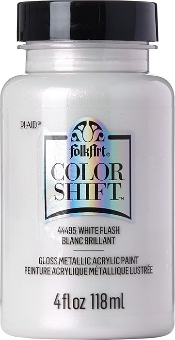 FolkArt 44495 Color Shift Metallic Paint, 4 oz, 4 Fl Oz (Pack of 1), White | Amazon (US)