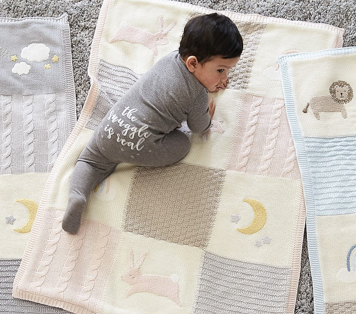 Heirloom Bunny Baby Blanket | Pottery Barn Kids