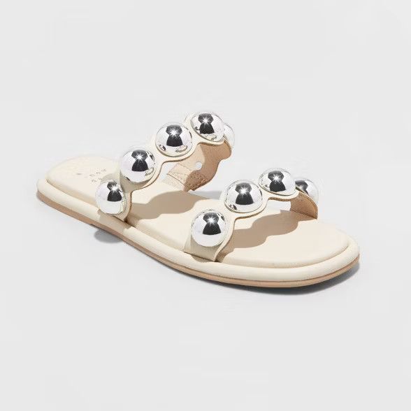 Women's Didi Embellished Slide Sandals - A New Day™ | Target