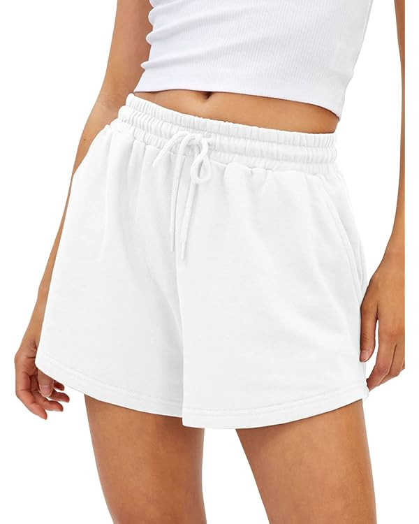 AUTOMET Womens Sweat Shorts Casual Summer Athletic Shorts Comfy Shorts Spring Outfits Fall Fashio... | Amazon (US)