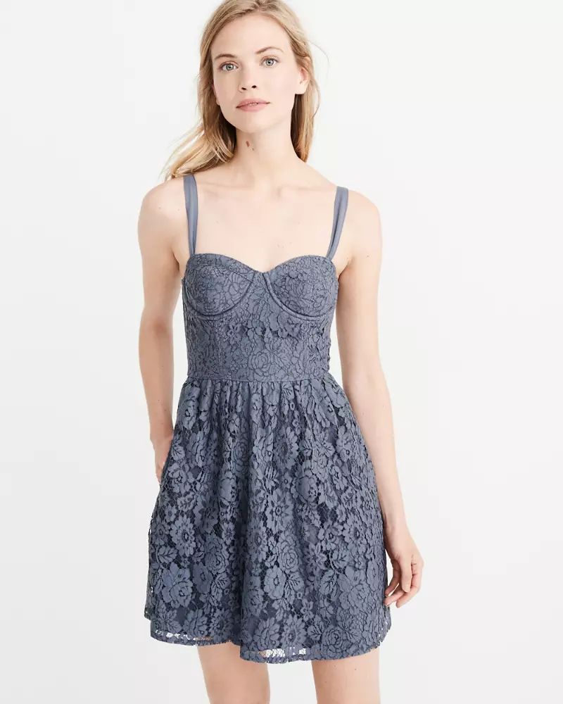 Lace Corset Dress | Abercrombie & Fitch US & UK