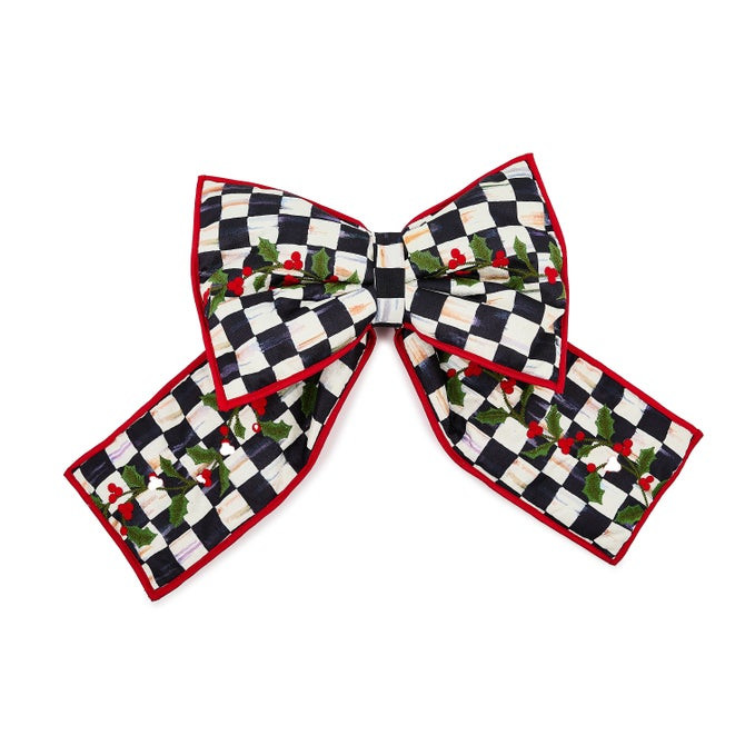 Courtly Check Holly Large Bow | MacKenzie-Childs
