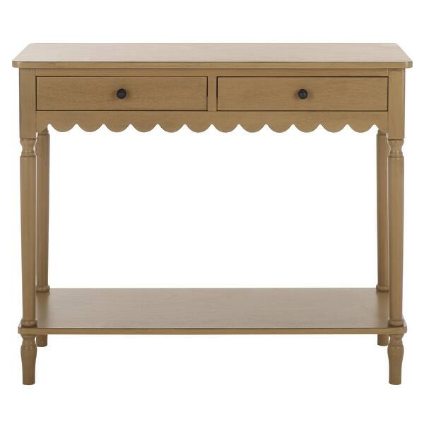SAFAVIEH Home Haven 2 Drawer Small Console - 35"W x 13"D x 30"H - Bed Bath & Beyond - 42567313 | Bed Bath & Beyond