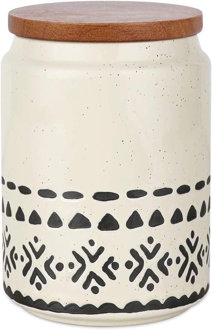 Kopmath Ceramic Kitchen Canister, Airtight Coffee Canister, 29 FL OZ (850 ml), Starry-Sky Bohemia... | Amazon (US)