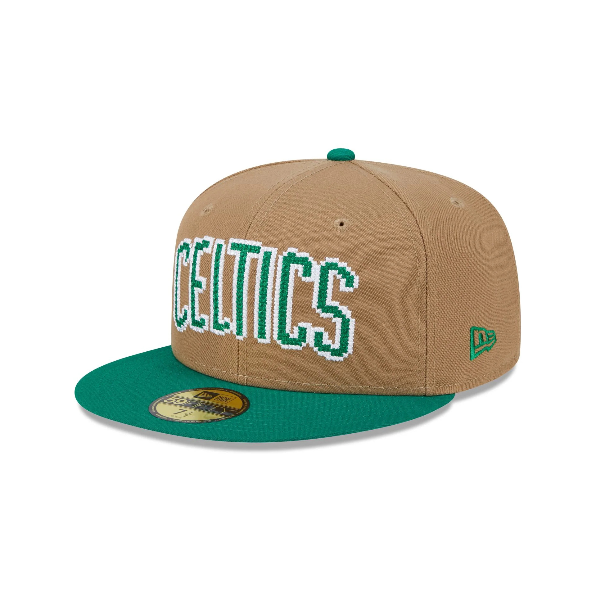 Boston Celtics Classic 8-Bit Wordmark 59FIFTY Fitted Hat | New Era