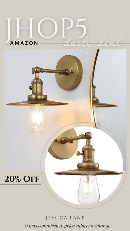 Amazon Daily Deal, save 20% on this gorgeous industrial style gold wall sconce light fixture. Lighting, wall sconce, bedroom wall sconce, modern organic lighting, Amazon lighting, Amazon home, bedroom lighting, Amazon deal

#LTKsalealert #LTKhome #LTKstyletip