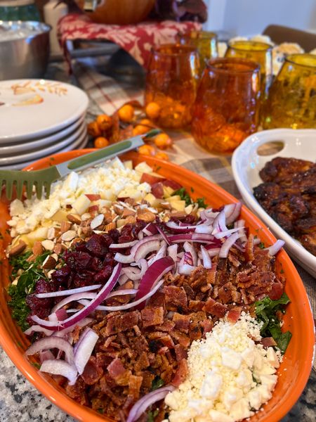 Fall Brunch Set Up ✨🍂 Apple Cranberry Bacon Kale Salad + BBQ Chicken Thighs

#LTKhome #LTKparties #LTKSeasonal